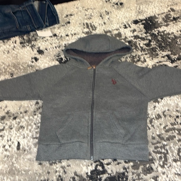 U.S. Polo Assn. Boys Fleece Zip-up Hoodie and Jogger size 3T - Picture 1 of 6